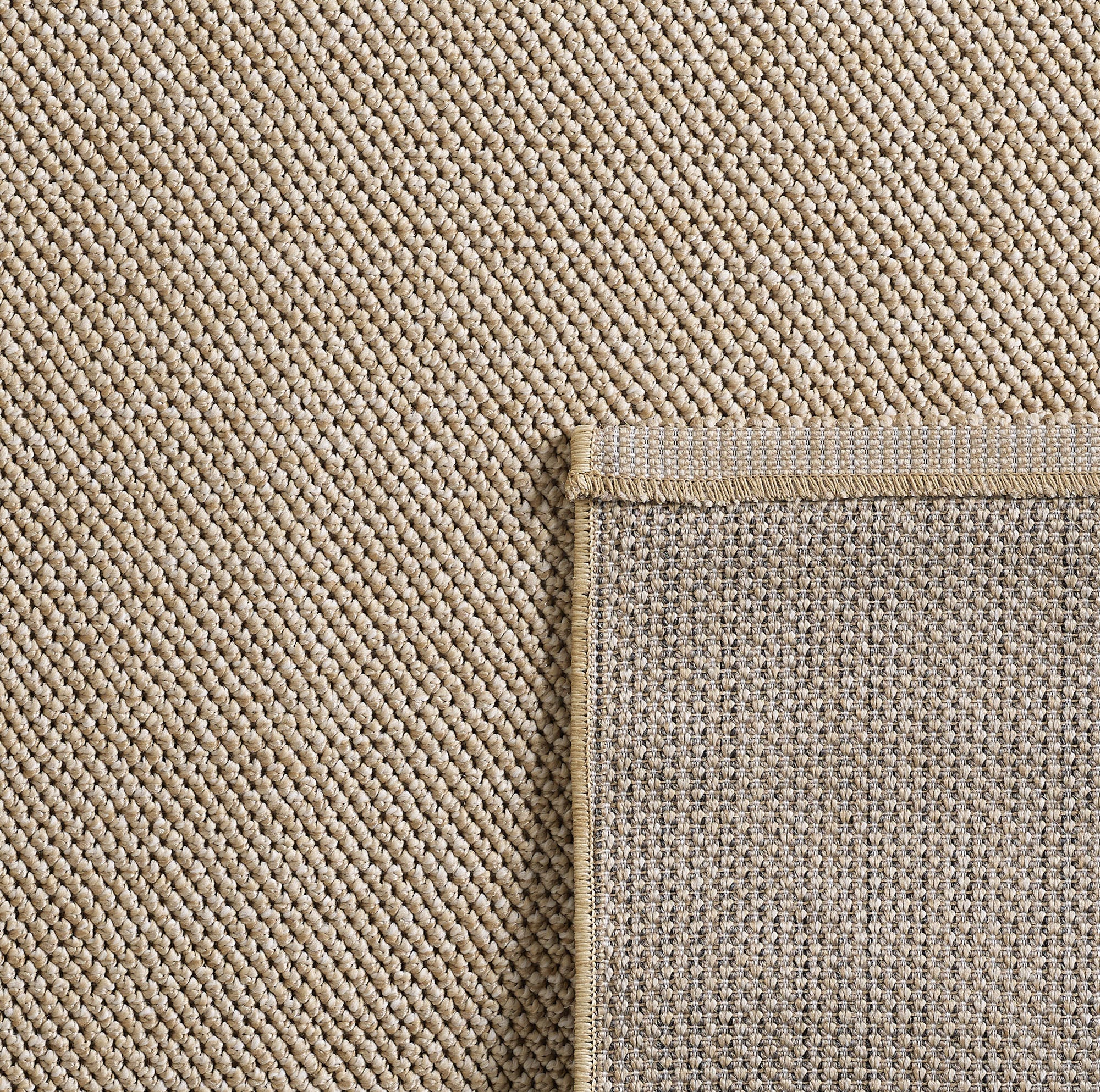 MORELIA - Tapis moderne rond aspect laine bouclée - MOR4300BEI