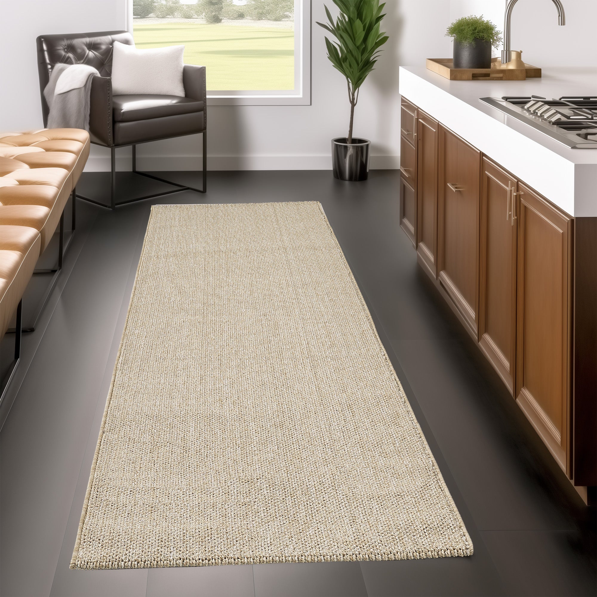 MORELIA - Tapis moderne aspect laine bouclée - MOR4300BEI