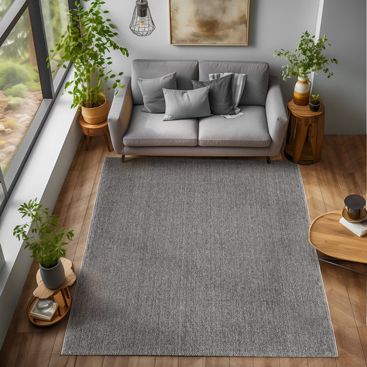 MORELIA - Tapis moderne aspect laine bouclée - MOR4300GRI