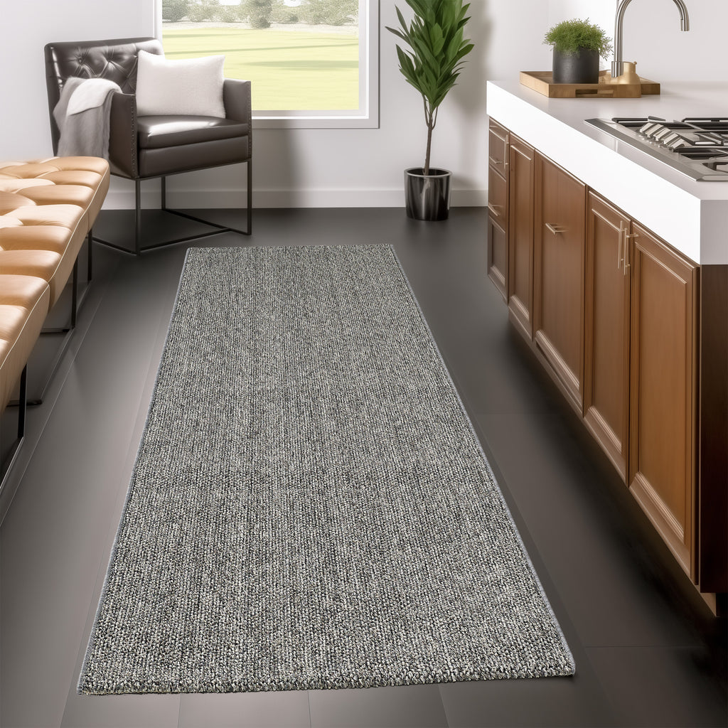 MORELIA - Tapis moderne aspect laine bouclée - MOR4300GRI