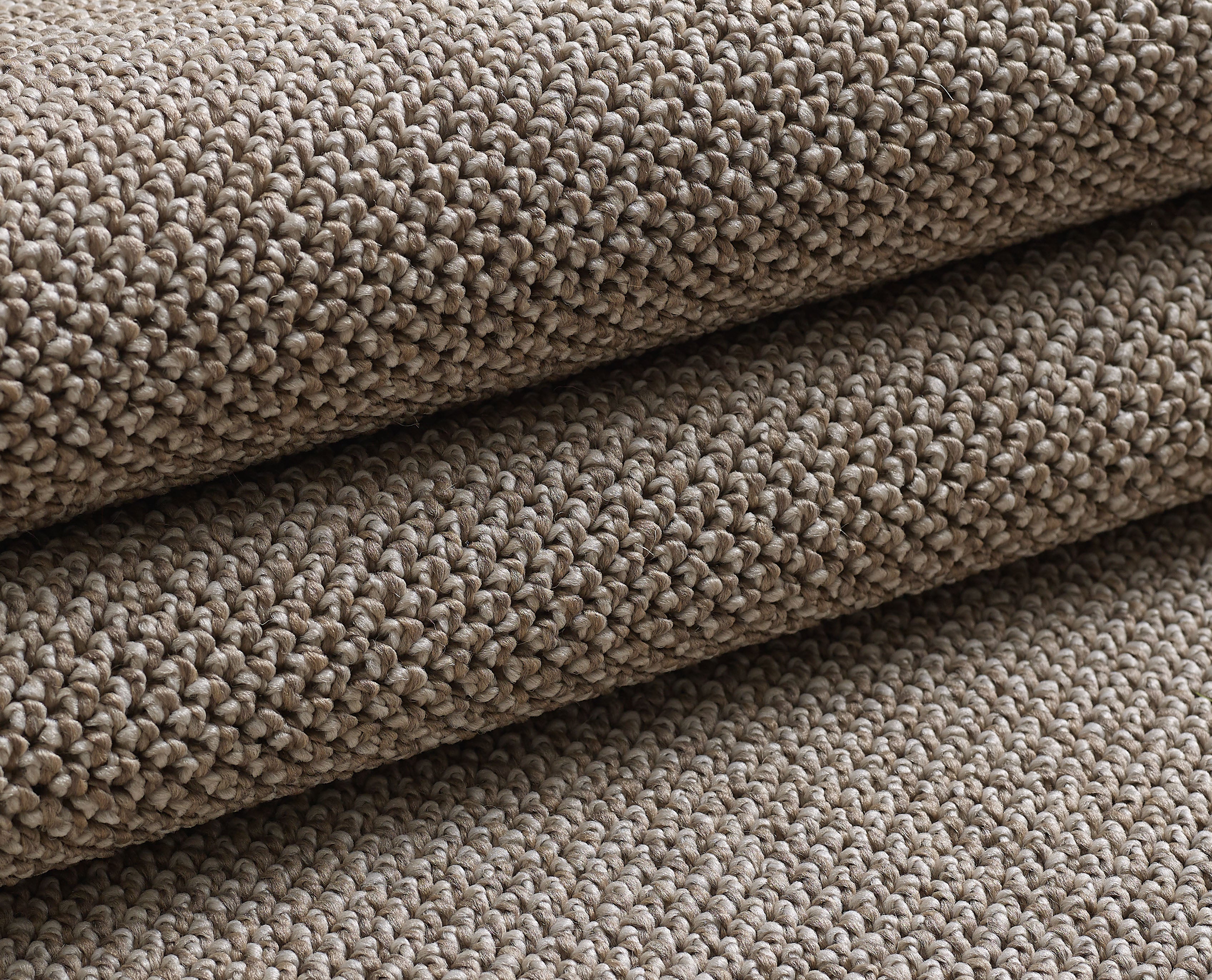 MORELIA - Tapis moderne rond aspect laine bouclée - MOR4300MAR