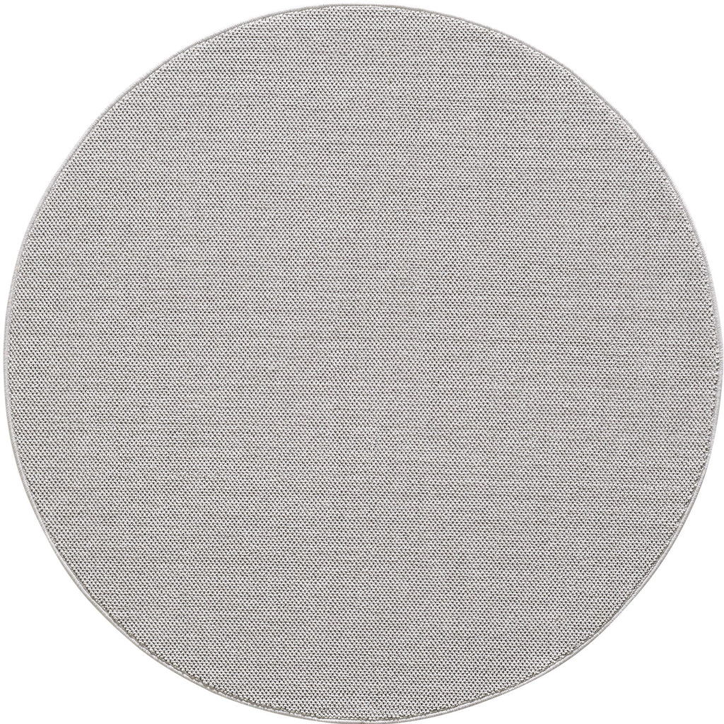 MORELIA - Tapis moderne rond aspect laine bouclée - MOR4300SIL