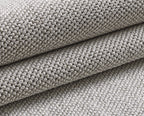 MORELIA - Tapis moderne rond aspect laine bouclée - MOR4300SIL