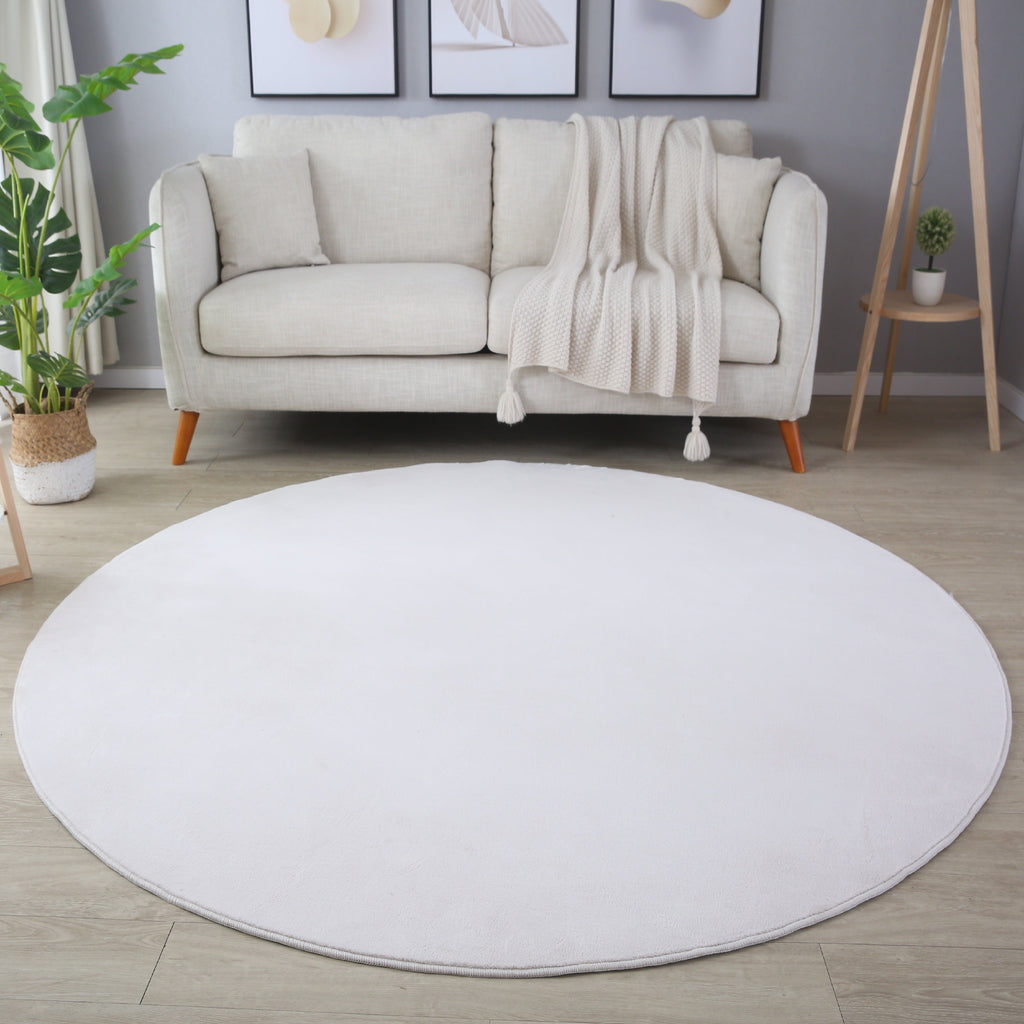 MOSCOU - tapis rond uni minimaliste - MOS5400CRE MOSCOU