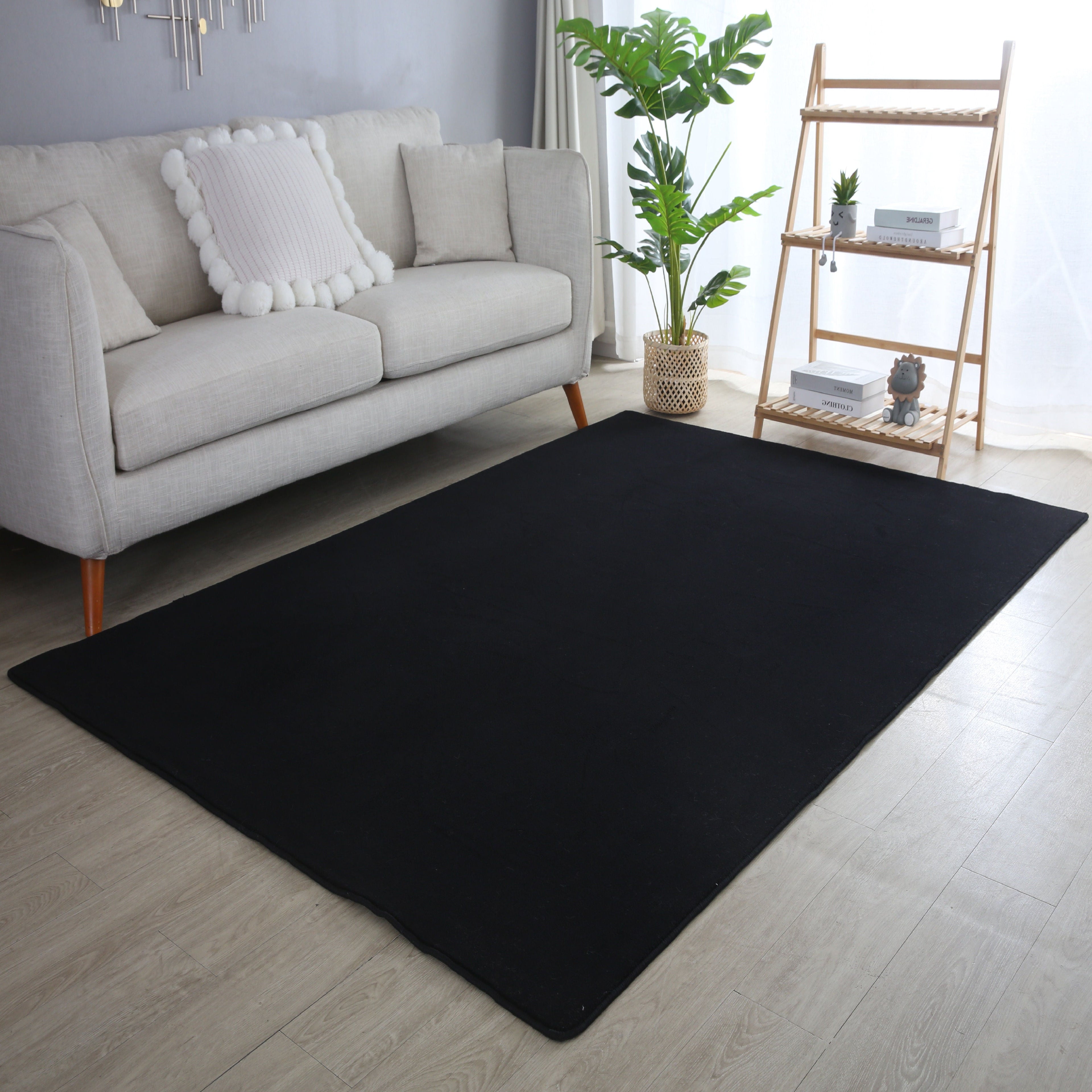 MOSCOU - tapis uni minimaliste - MOS5400NOI MOSCOU