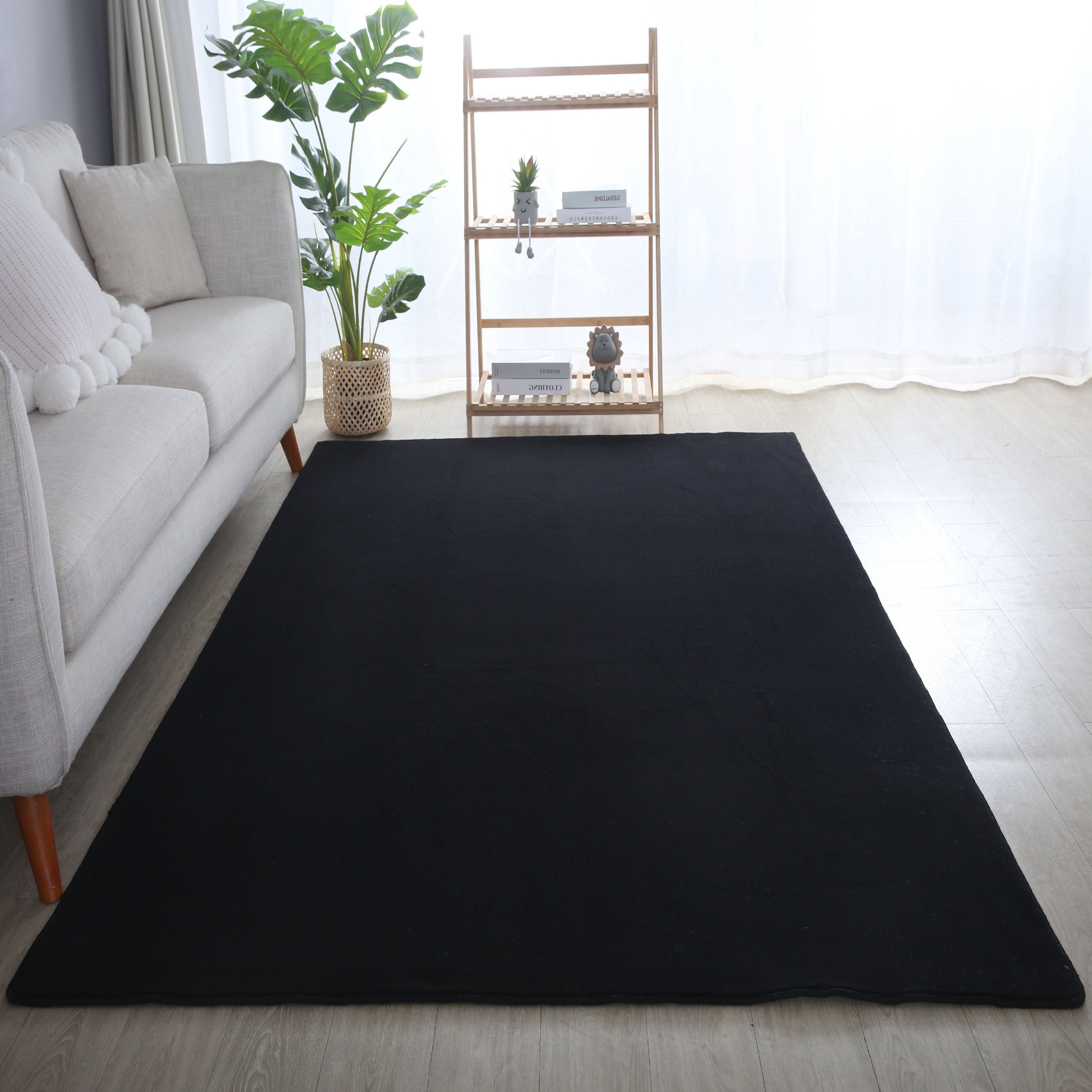 MOSCOU - tapis uni minimaliste - MOS5400NOI MOSCOU