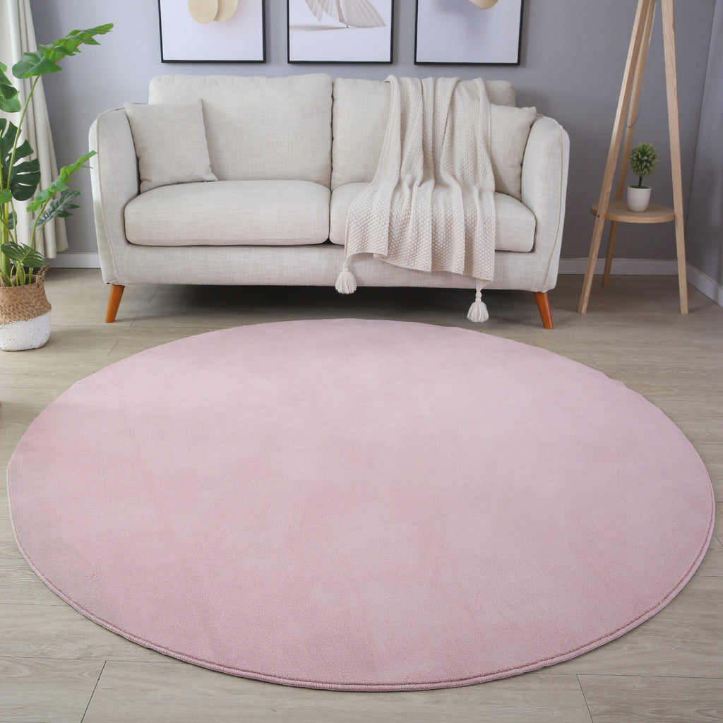MOSCOU - tapis rond uni minimaliste - MOS5400ROS MOSCOU