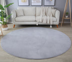 MOSCOU - tapis rond uni minimaliste - MOS5400SIL MOSCOU