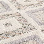 Tapis géométriques à reliefs gris : NAL651GRI NALA