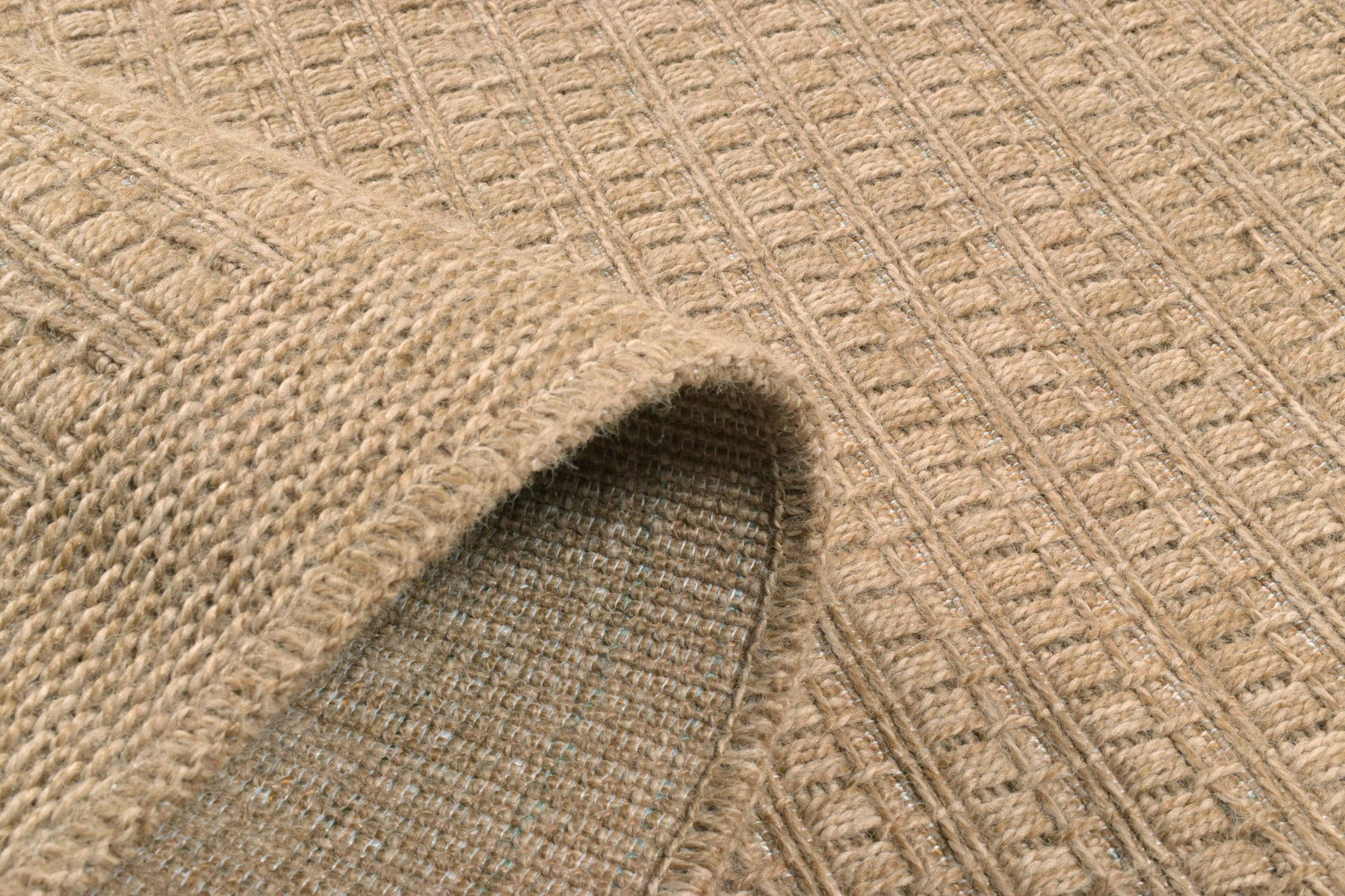 Tapis effet jute naturel uni rond : NAT8751BEI NATURE