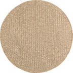 Tapis effet jute naturel uni rond :NAT8751BEI NATURE