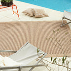 NATURE - Tapis effet jute naturel uni marron - NAT8751MAR tapis salon nazar
