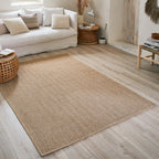 NATURE - Tapis effet jute naturel à motif chevron - NAT8753BEI NATURE