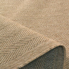 NATURE - Tapis effet jute naturel à motif chevron - NAT8753BEI NATURE