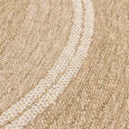 Tapis sisal effet jute en polypropylène : NAT8865BLA NATURE