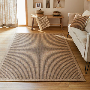 Tapis de salon effet jute naturel