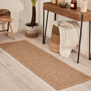 Tapis de salon effet jute naturel : NAT8876MAR - Nazar rugs