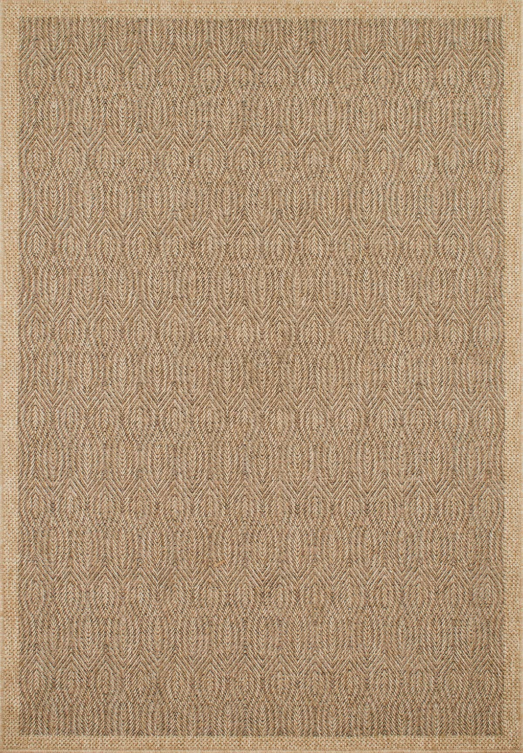 Tapis de salon effet jute naturel Marron NAT8877MAR - Nazar rugs