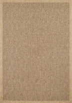 Tapis de salon effet jute naturel Marron NAT8877MAR - Nazar rugs