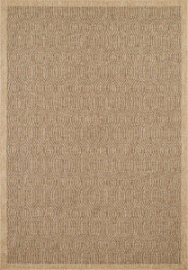 Tapis de salon effet jute naturel Marron NAT8877MAR - Nazar rugs