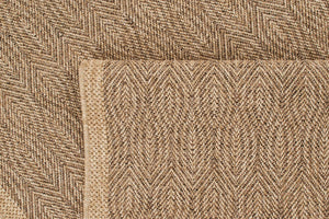 Tapis de salon effet jute naturel Marron NAT8877MAR - Nazar rugs