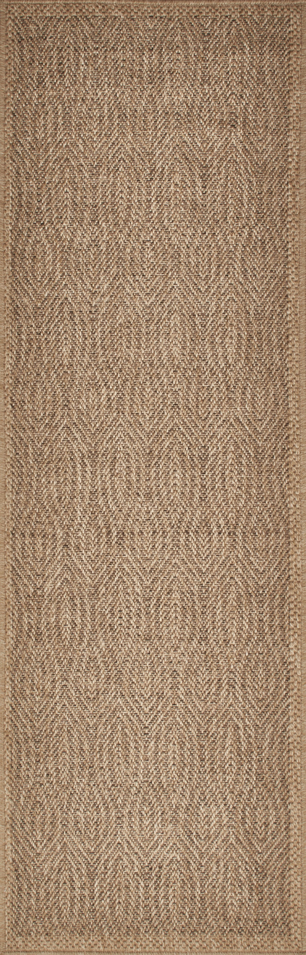 Tapis de salon effet jute naturel Marron NAT8877MAR - Nazar rugs