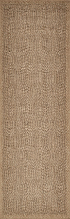 Tapis de salon effet jute naturel Marron NAT8877MAR - Nazar rugs