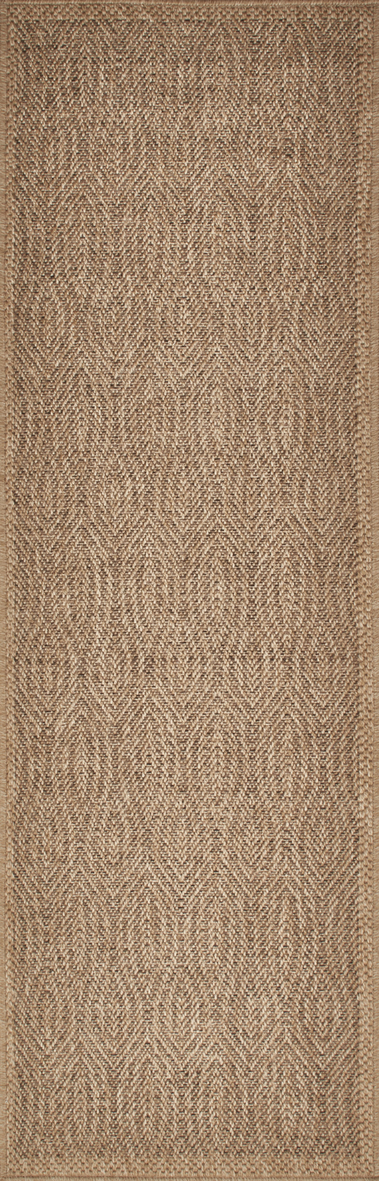 Tapis de salon effet jute naturel Marron NAT8877MAR - Nazar rugs