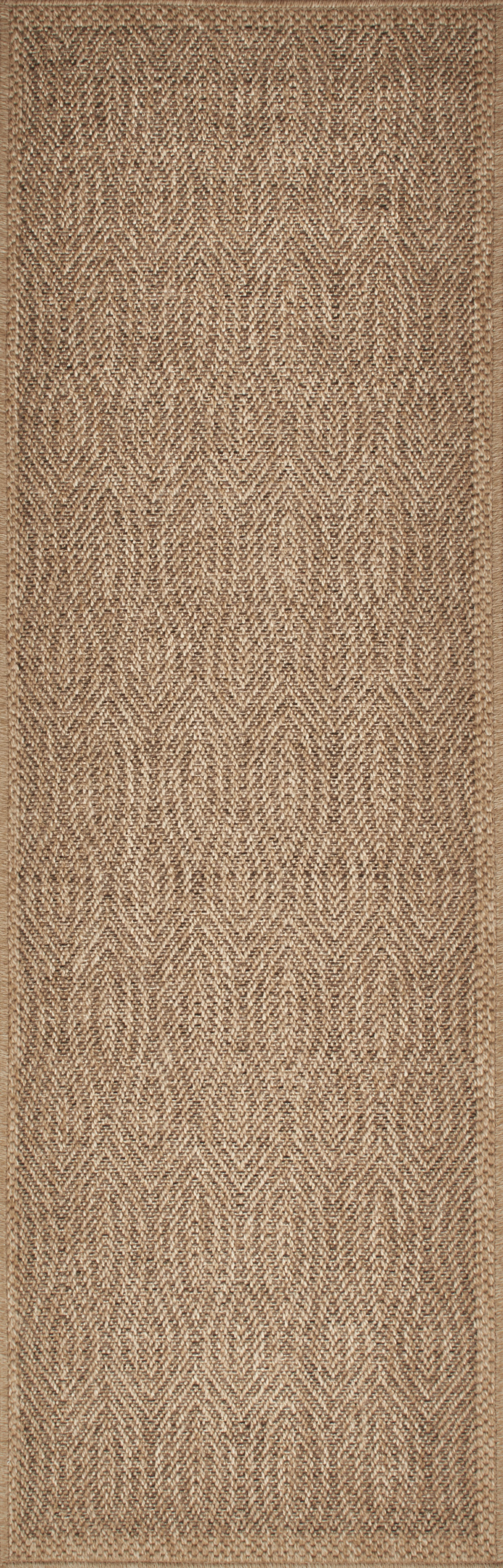 Tapis de salon effet jute naturel Marron NAT8877MAR - Nazar rugs