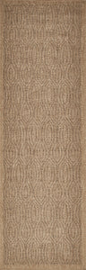 Tapis de salon effet jute naturel Marron NAT8877MAR - Nazar rugs