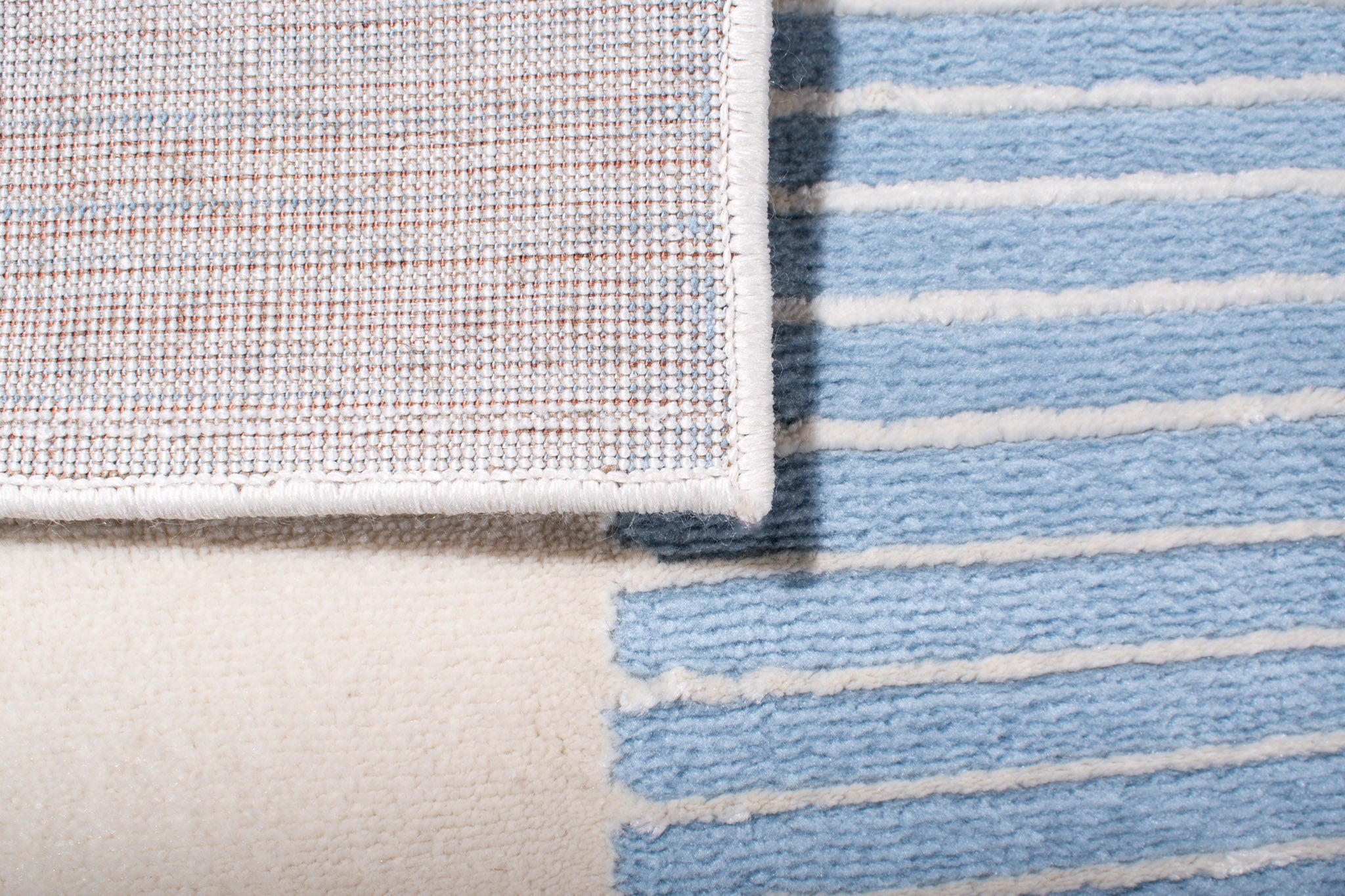 Tapis de salon à poils ras motif abstrait bleu : NEL791BLE NELY