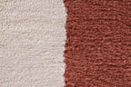 Tapis de salon à poils ras motif vague brun : NEL794BRU NELY
