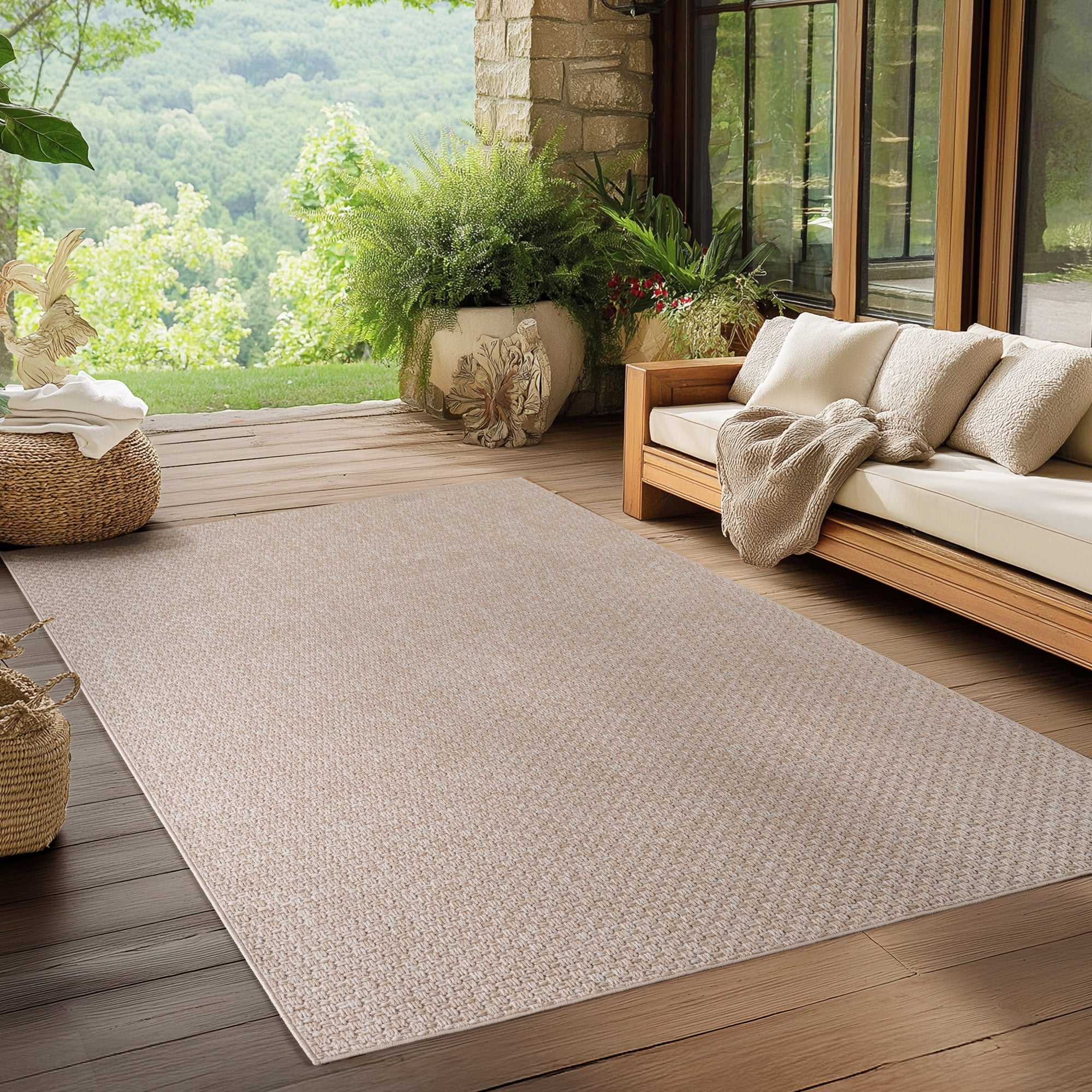 NEREA – Tapis Intérieur/Extérieur Beige au Design Moderne - NER1901BEI NEREA