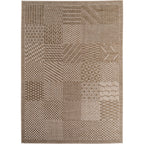 NEREA – Tapis Intérieur/Extérieur Beige au Design Damier - NER1902BEI NEREA