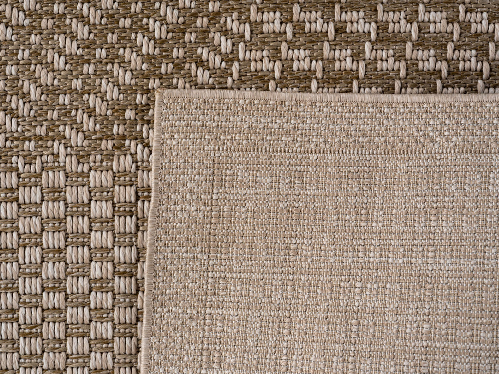 NEREA – Tapis Intérieur/Extérieur Beige au Design Damier - NER1902BEI NEREA