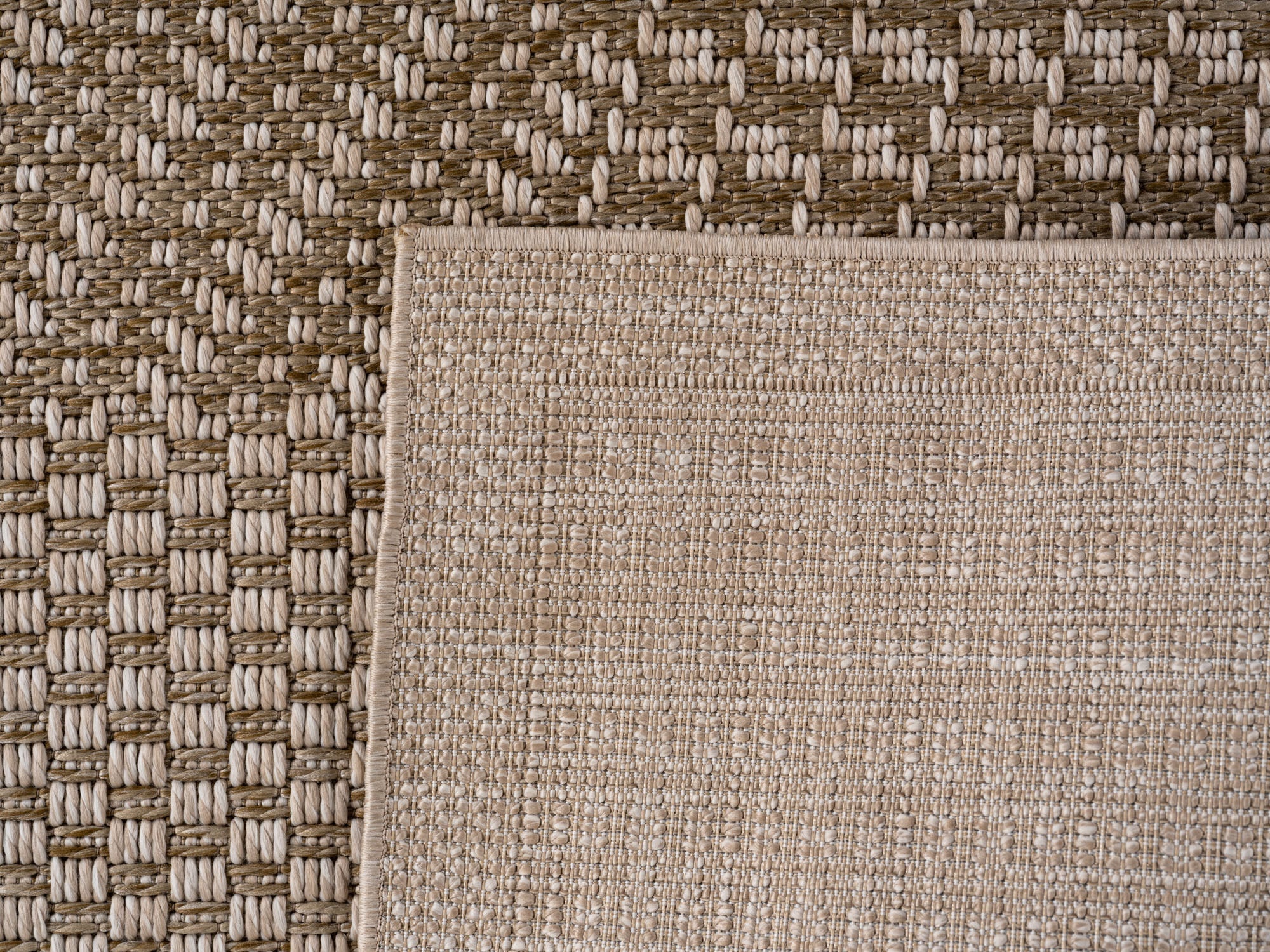 NEREA – Tapis Intérieur/Extérieur Beige au Design Damier - NER1902BEI NEREA