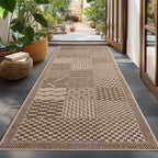 NEREA – Tapis Intérieur/Extérieur Beige au Design Damier - NER1902BEI NEREA