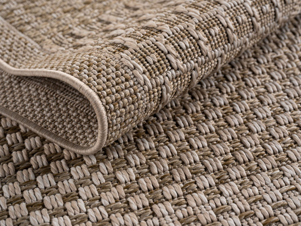 NEREA – Tapis Intérieur/Extérieur Beige au Design Damier - NER1902BEI NEREA