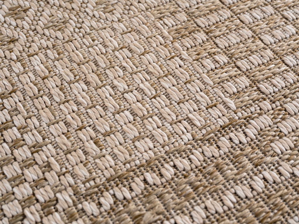 NEREA – Tapis Intérieur/Extérieur Beige au Design Damier - NER1902BEI NEREA