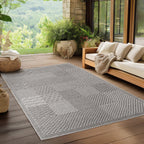 NEREA – Tapis Intérieur/Extérieur Gris au Design Damier - NER1902GRI NEREA