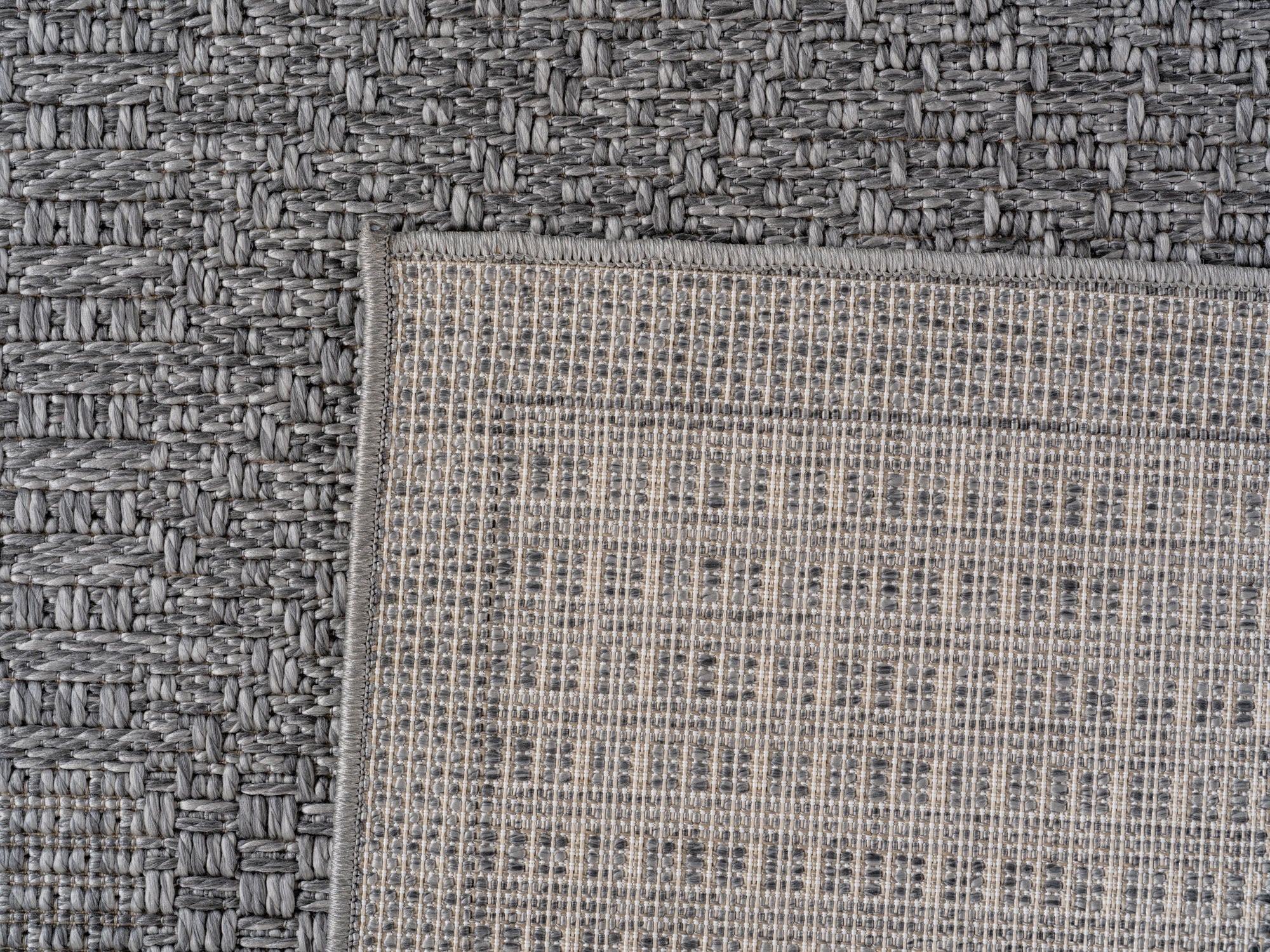 NEREA – Tapis Intérieur/Extérieur Gris au Design Damier - NER1902GRI NEREA