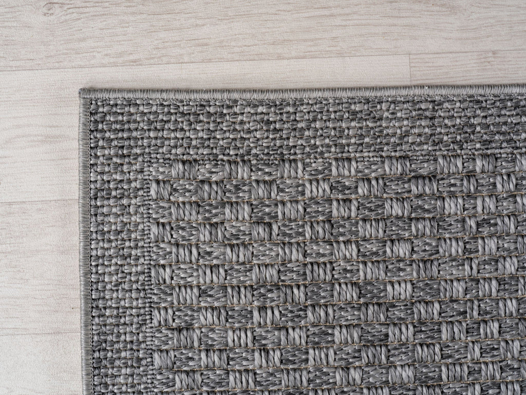 NEREA – Tapis Intérieur/Extérieur Gris au Design Damier - NER1902GRI NEREA