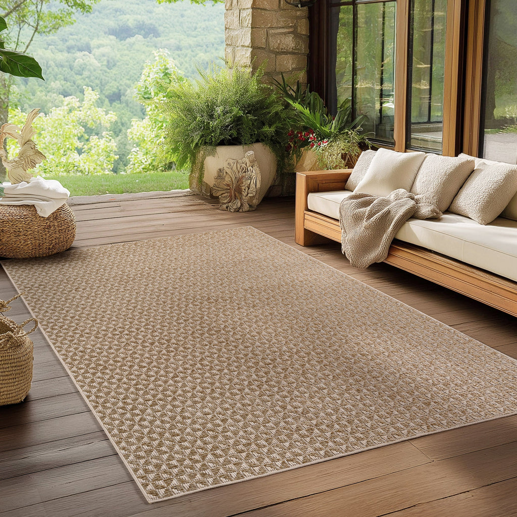 NEREA – Tapis Intérieur/Extérieur Beige au Design Contemporain - NER1903BEI NEREA