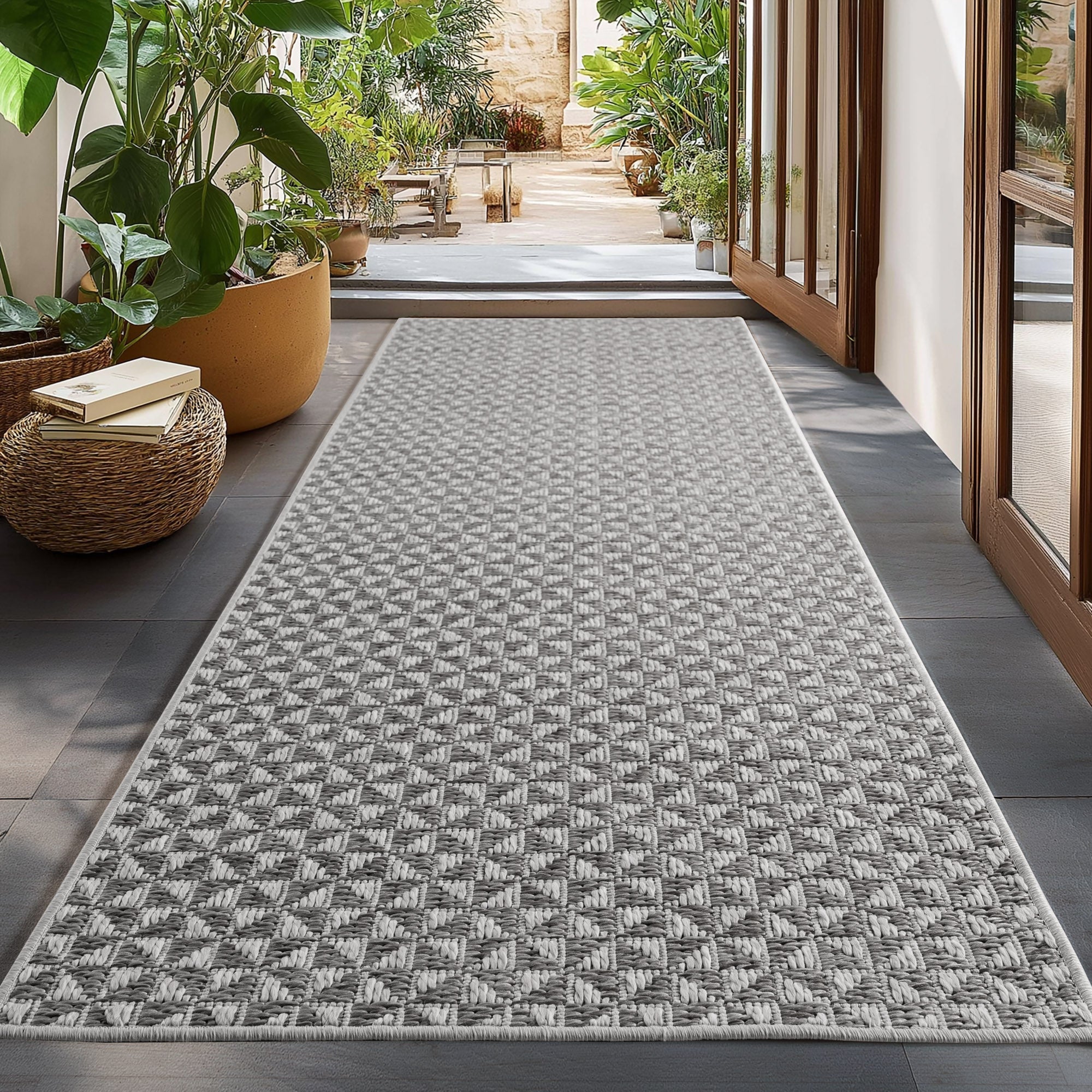 NEREA – Tapis Intérieur/Extérieur Gris au Design Contemporain - NER1903GRI NEREA