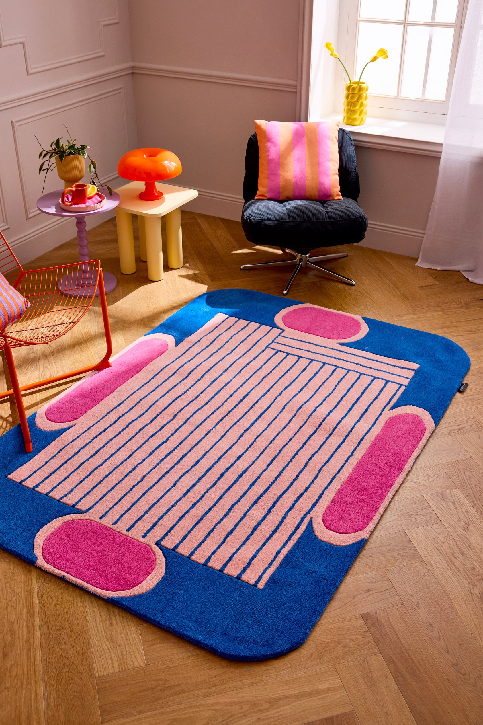 Nuage sucré – Tapis en laine – Bleu Nuage sucré