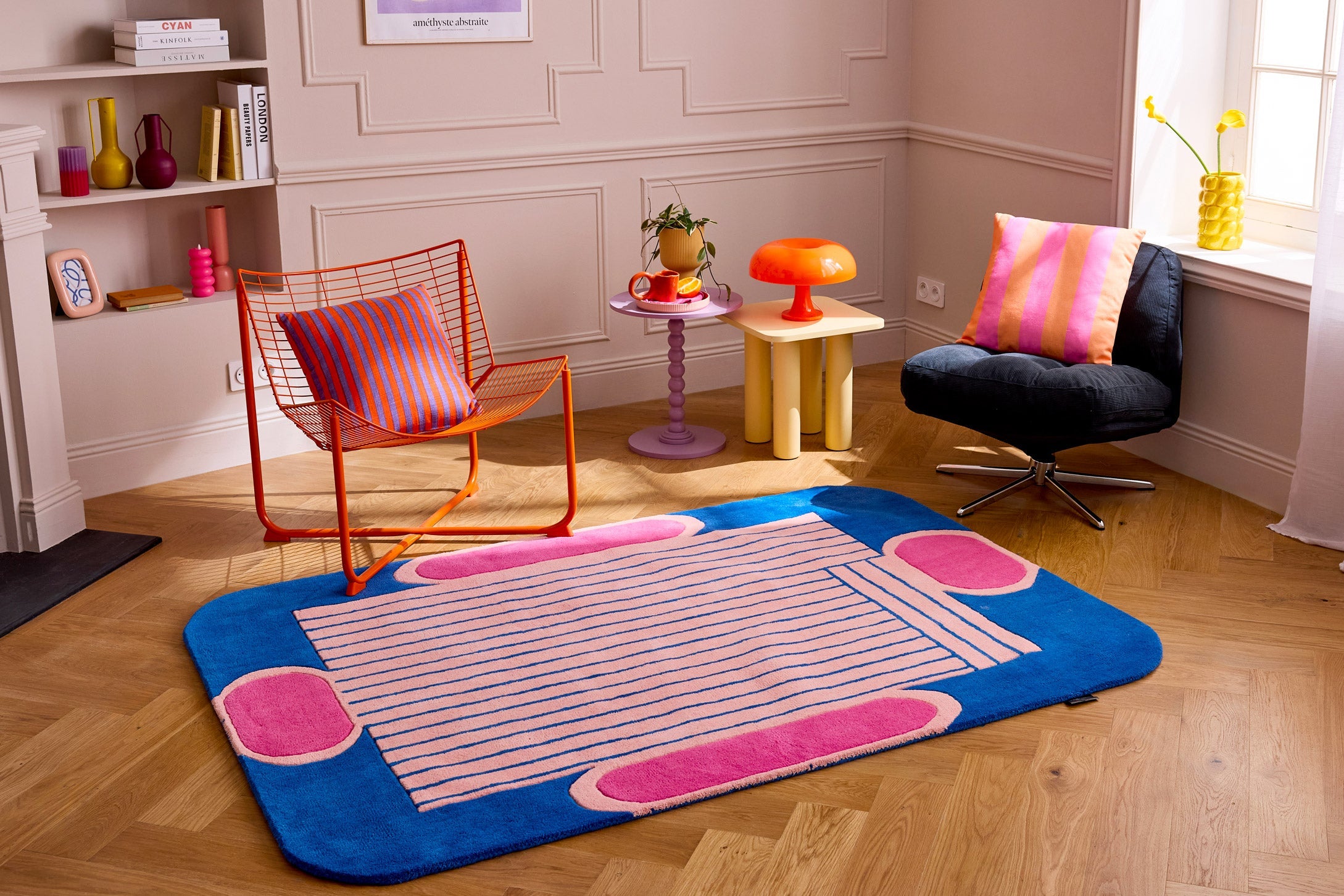 Nuage sucré – Tapis en laine – Bleu Nuage sucré