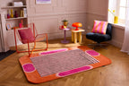 Nuage sucré – Tapis en laine – Orange Nuage sucré