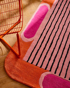 Nuage sucré – Tapis en laine – Orange Nuage sucré
