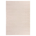 OIA - Tapis moderne à motif géométrique et nuances ton sur ton - OIA1111BEI