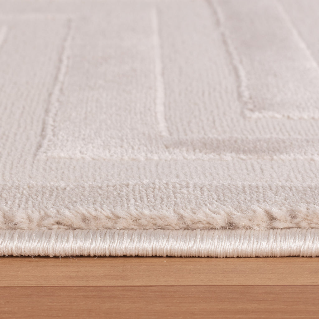 OIA - Tapis moderne à motif géométrique et nuances ton sur ton - OIA1111BEI